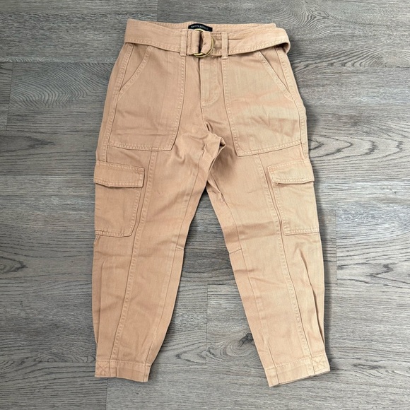 Banana Republic Factory Utility Cargo Pant - Size 00 Petite - Iced Latte - NWOT - Picture 2 of 10